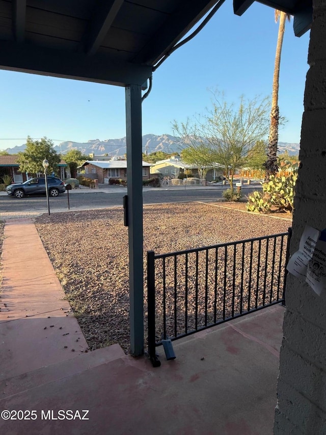 1412 E Silver St, Tucson, AZ 85719 - view of patio / terrace with a mountain view