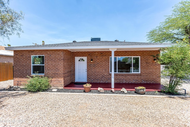 1435 E Grant Rd, Tucson, AZ 85719 - ranch-style home featuring brick siding and covered porch