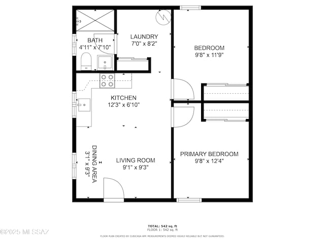 1435 E Grant Rd, Tucson, AZ 85719 - view of home floor plan