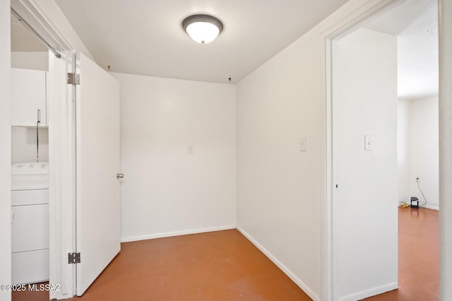 4009 N Fontana Ave, Tucson, AZ 85705 - unfurnished room featuring washer / clothes dryer and finished concrete floors
