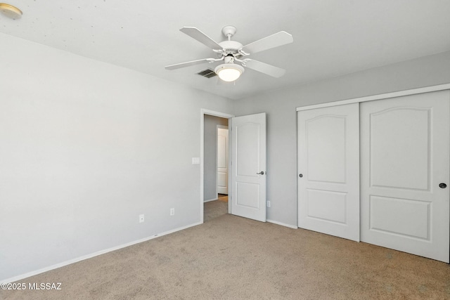 7705 W Taltson Dr, Tucson, AZ 85743 - unfurnished bedroom with carpet floors, a closet, and ceiling fan