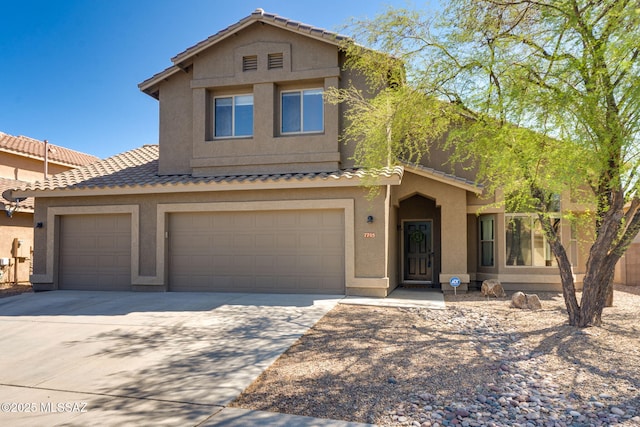 7705 W Taltson Dr, Tucson, AZ 85743 - multi unit property featuring concrete driveway, stucco siding, and a tiled roof