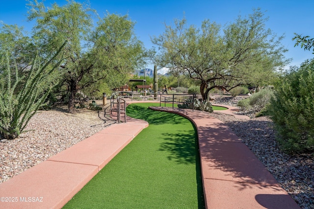 2315 E Chrysanthemum St, Oro Valley, AZ 85755 - view of home's community featuring an area to practice putting