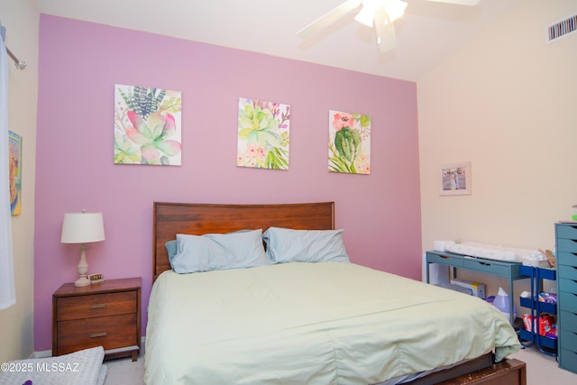9495 N Winter Wren Ave, Tucson, AZ 85742 - bedroom with carpet flooring and ceiling fan