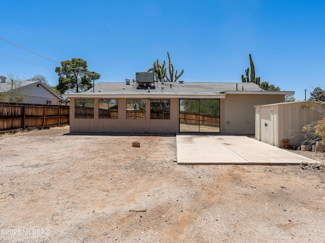 2638 N Wilson Ave, Tucson, AZ 85719 - back of property with a patio area and a shed