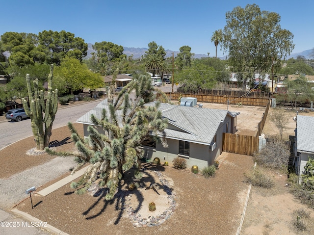 2638 N Wilson Ave, Tucson, AZ 85719 - view from above of property featuring a mountainous background