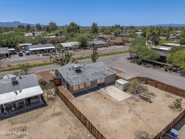 2638 N Wilson Ave, Tucson, AZ 85719 - aerial view of property and surrounding area featuring a mountainous background
