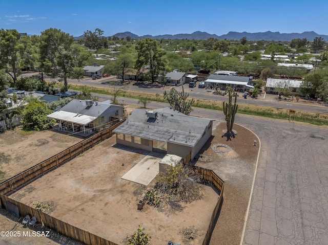2638 N Wilson Ave, Tucson, AZ 85719 - aerial view of property and surrounding area featuring mountains