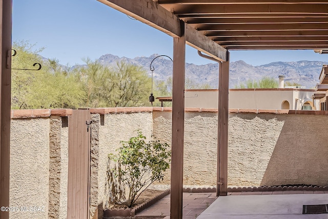 9453 E Calle Bolivar, Tucson, AZ 85715 - view of patio with a mountain view