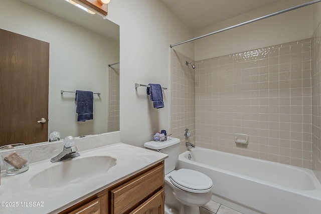 9453 E Calle Bolivar, Tucson, AZ 85715 - full bathroom with bathtub / shower combination, vanity, and tile patterned floors