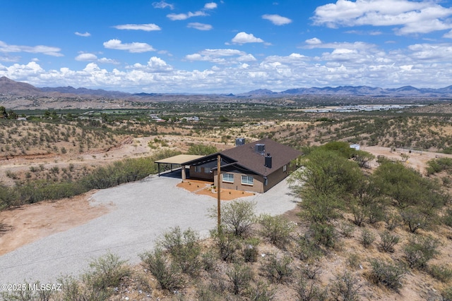 446 Soda Ln, Rio Rico, AZ 85648 - aerial view of sparsely populated area with mountains and a desert landscape
