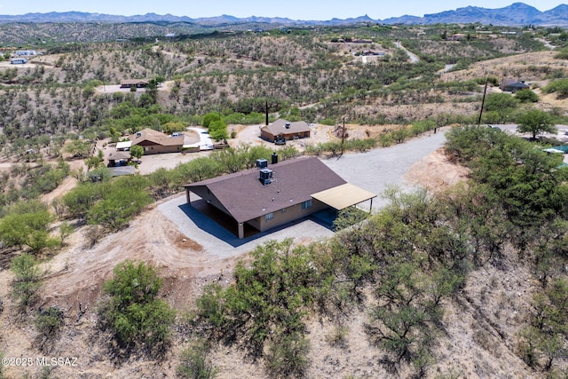 446 Soda Ln, Rio Rico, AZ 85648 - view from above of property featuring a mountain backdrop