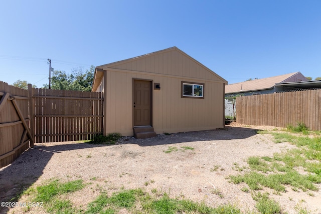 2514 N Castro Ave, Tucson, AZ 85705 - view of outbuilding featuring a fenced backyard and entry steps