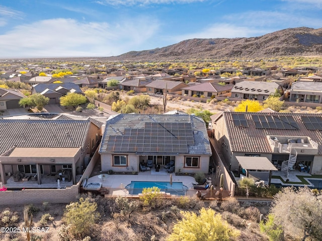 14326 Whitehorn Pl, Marana, AZ 85658 - aerial view of residential area featuring a mountainous background