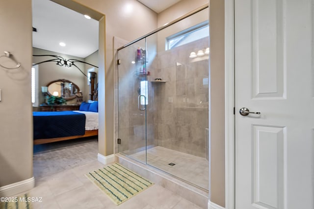 14326 Whitehorn Pl, Marana, AZ 85658 - full bath with ensuite bath, a stall shower, and tile patterned flooring