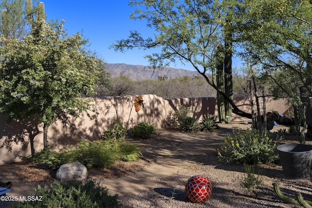 10380 E Rancho Del Este Dr, Tucson, AZ 85749 - view of yard with a mountain view