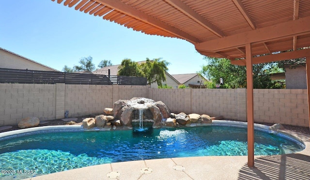 5553 W Carriage Dr, Tucson, AZ 85742 - view of pool featuring a fenced backyard