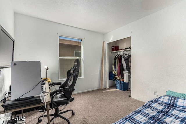 6293 S Sun View Way, Tucson, AZ 85706 - office featuring carpet flooring and a textured ceiling
