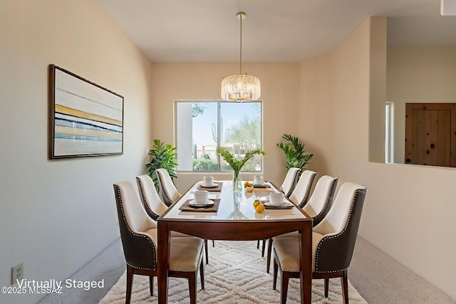 3655 N Harrison Rd, Tucson, AZ 85749 - dining area featuring a chandelier