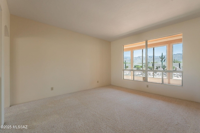 3655 N Harrison Rd, Tucson, AZ 85749 - spare room with carpet floors and a mountain view