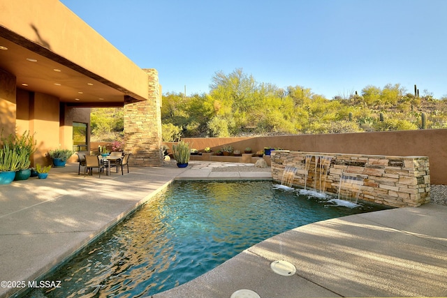 5254 W Saguaro Cliffs Dr, Tucson, AZ 85745 - view of pool with a patio area and a fenced backyard