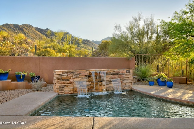 5254 W Saguaro Cliffs Dr, Tucson, AZ 85745 - view of pool with a mountain view