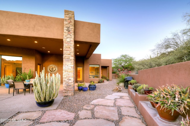 5254 W Saguaro Cliffs Dr, Tucson, AZ 85745 - view of patio / terrace featuring a grill and outdoor dining area
