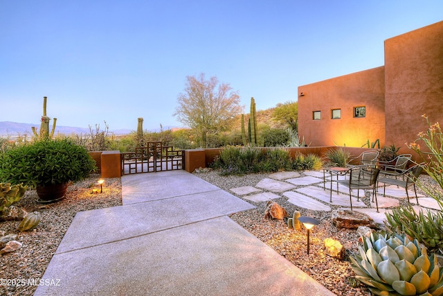 5254 W Saguaro Cliffs Dr, Tucson, AZ 85745 - view of patio / terrace with a gate