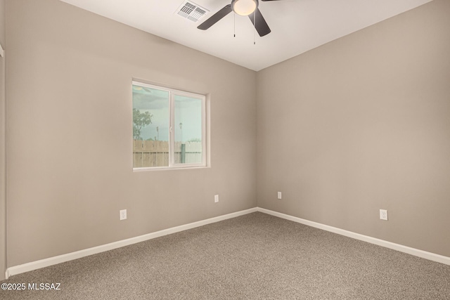 3710 S Bellingham Pl, Tucson, AZ 85730 - carpeted empty room with a ceiling fan and baseboards