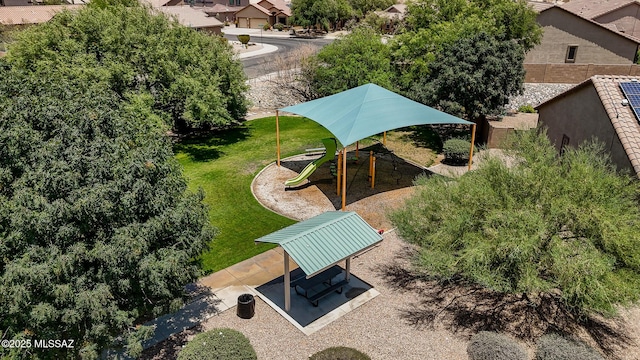 14199 N Bronze Statue Ave, Marana, AZ 85658 - aerial view of residential area featuring a park