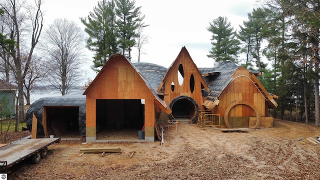 view of horse barn