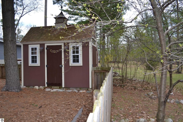 view of shed / structure