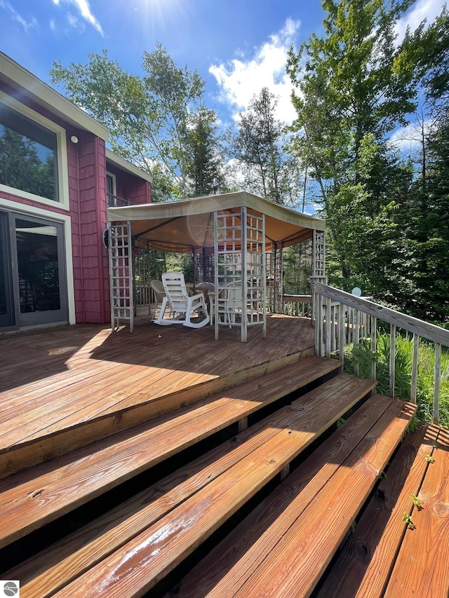 view of wooden terrace