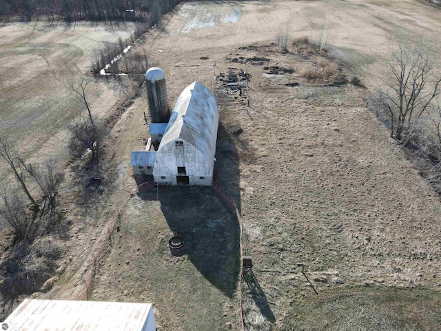 drone / aerial view featuring a rural view