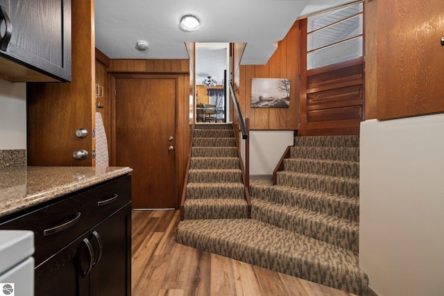 interior space featuring dark hardwood / wood-style floors