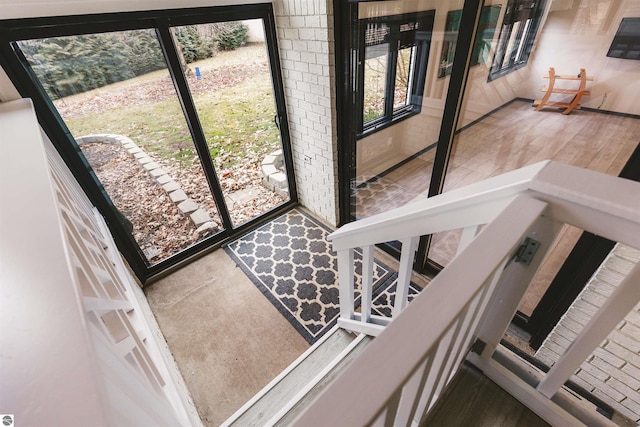 staircase with a healthy amount of sunlight