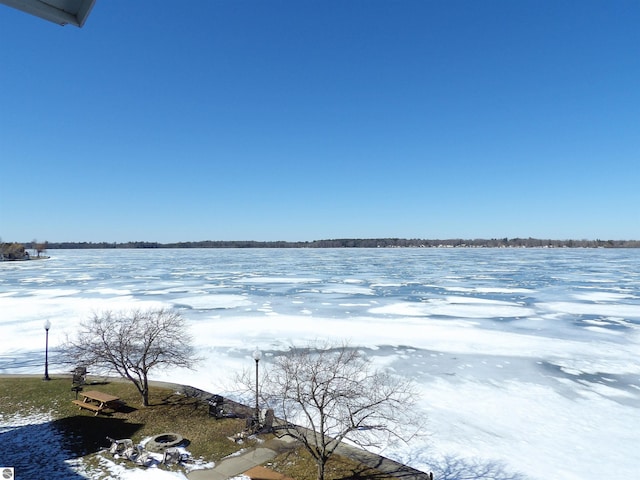 view of property view of water