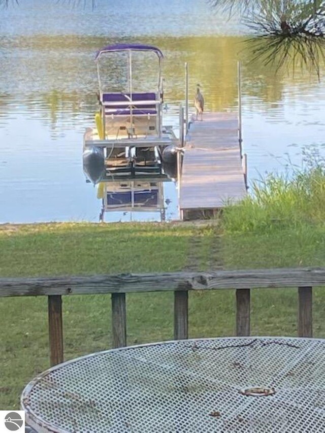 5934 Chippewa Trl, Hale, MI 48739 - view of dock featuring a water view