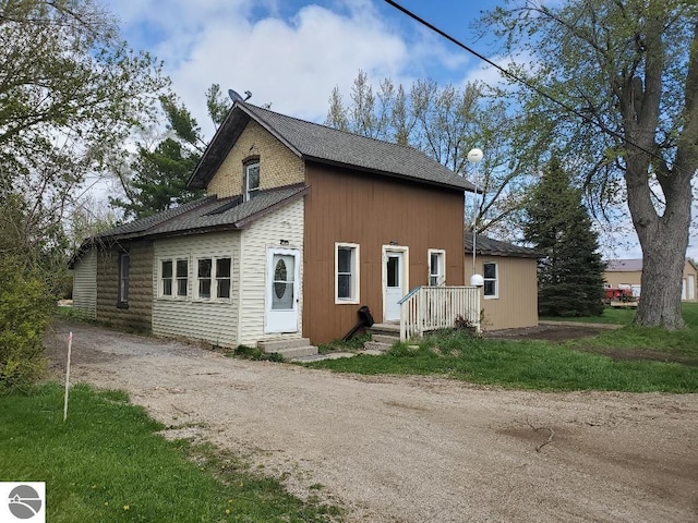 view of back of property