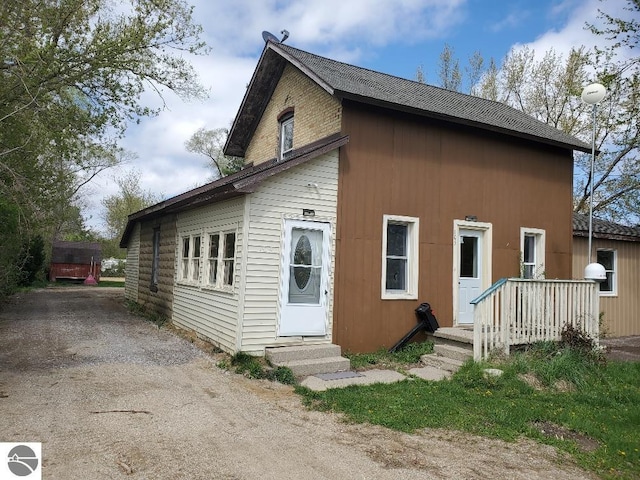 view of back of property