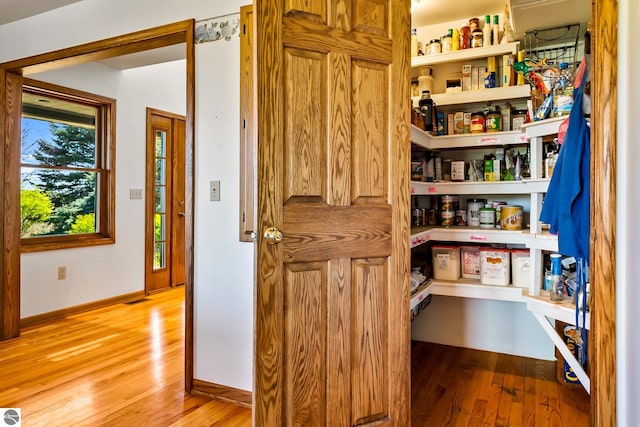 view of pantry