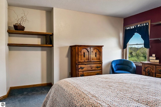 bedroom with carpet