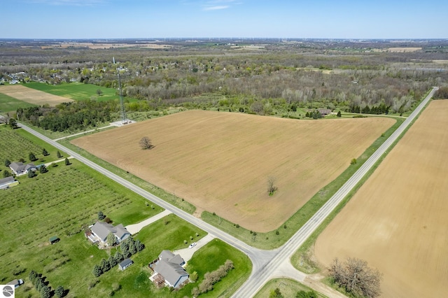 bird's eye view featuring a rural view