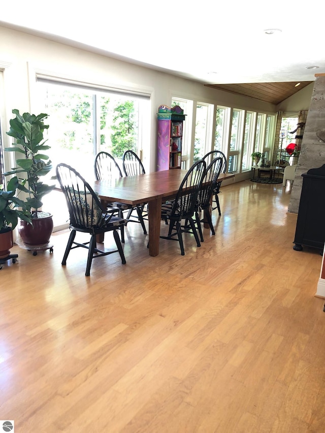 dining room featuring hardwood / wood-style flooring