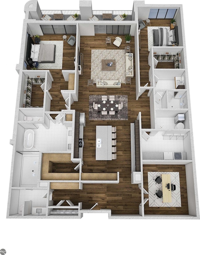 207 W Grandview Unit 404, Traverse City, MI 49684 - home floor plan