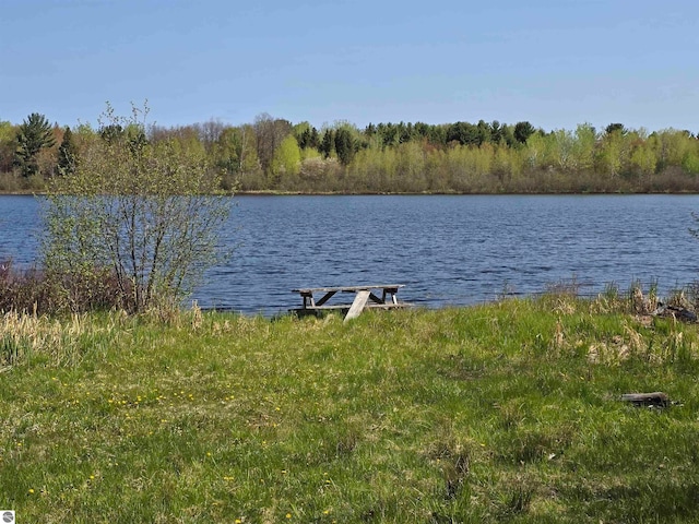 view of property view of water