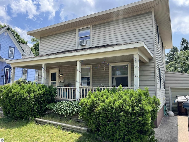 view of front of house with covered porch