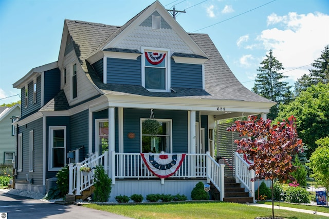 view of front of house with covered porch