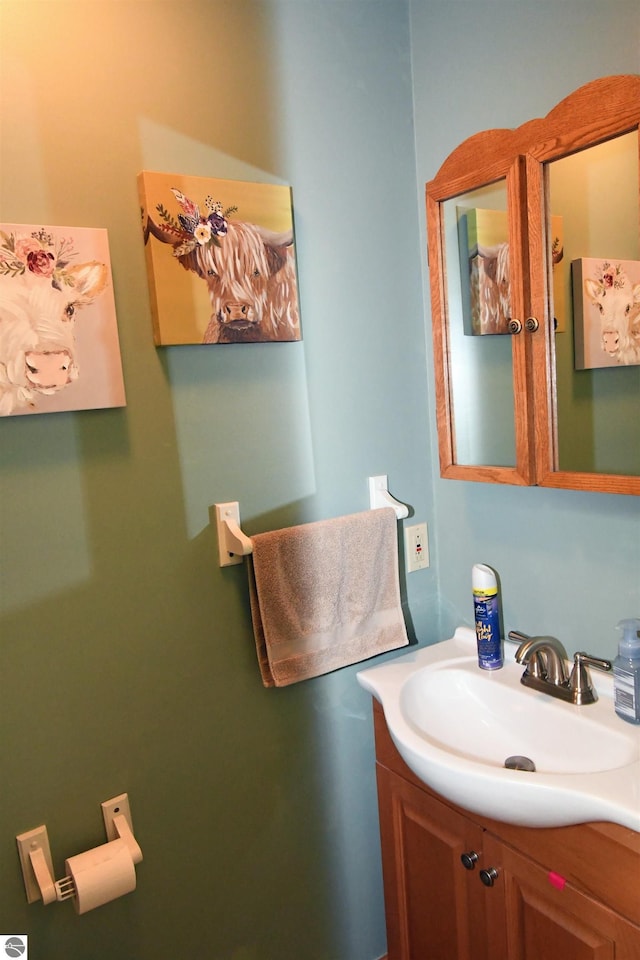 bathroom with vanity