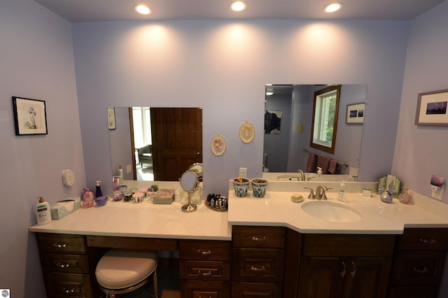 bathroom with vanity